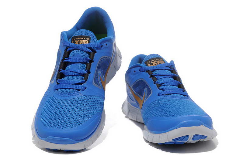 Nike Free run Womens Shoes 5.0  breathable Blue Gray (6)